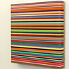 Farbstapel 2, 2008, 120 x 13 x 29 cm; 72 Farben, 2008,  94 x 88 x 16 cm
